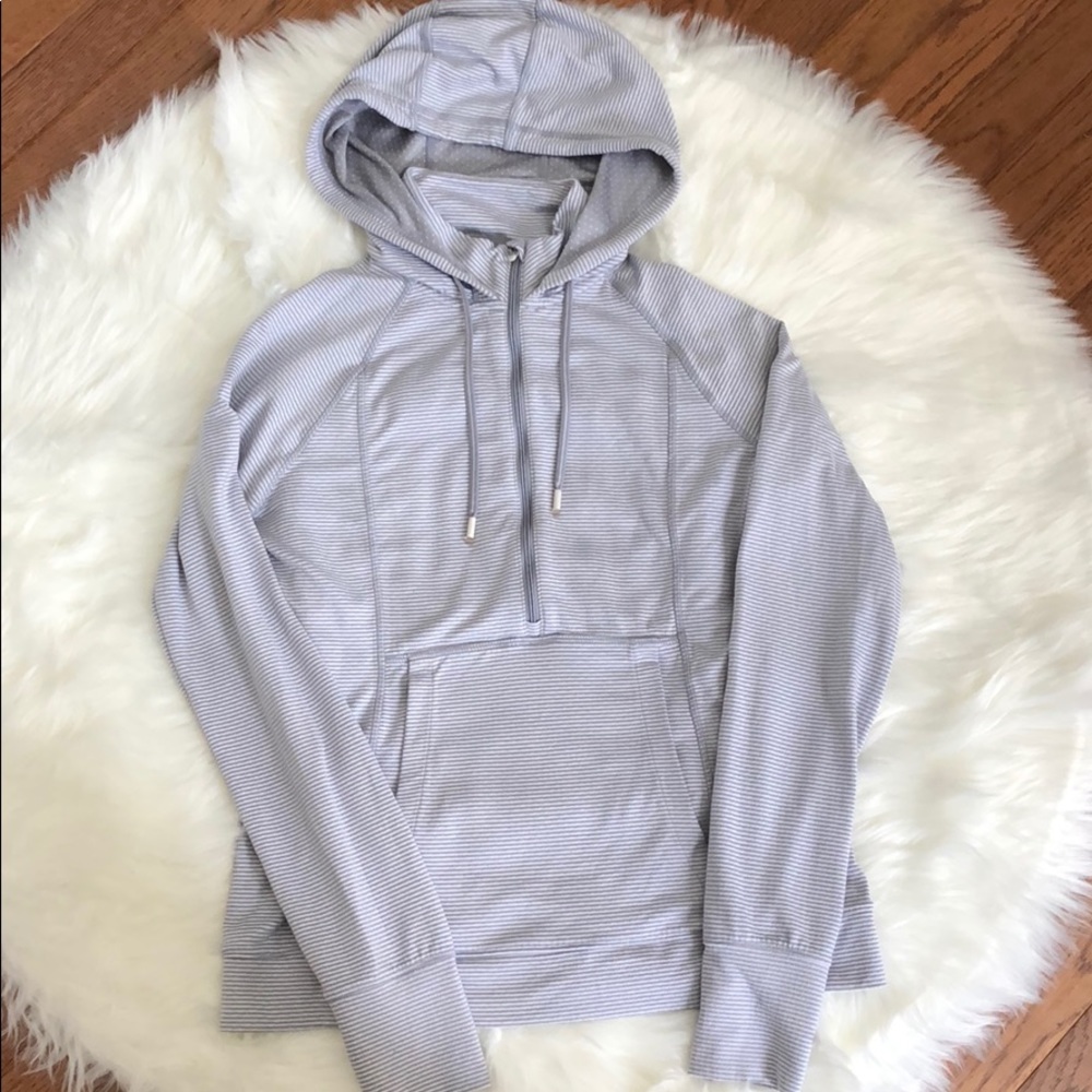 Athleta Hooded Quarter Zip